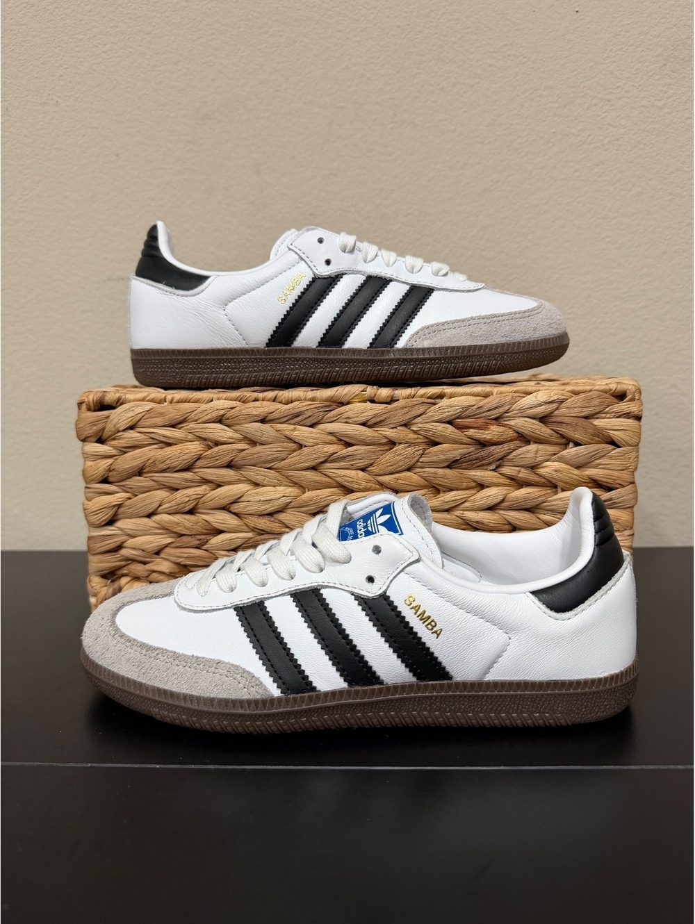 Size 6 - Adidas Women’s Samba OG “White Clear Granite”
